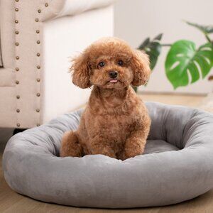 New Original Packaging - Dog Bed - Round - Grey